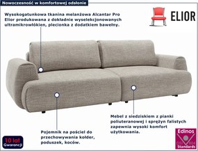 Rozkładana kanapa nowoczesna ciepły szary R3-W66