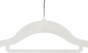 Zestaw wieszaków welurowych MAGIC VELVET 20 szt. białe