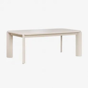Stół Jadalny Prostokątny 200x100 Cm Z Płyty Mdf Genewa Kremowa Tapioca - Sklum