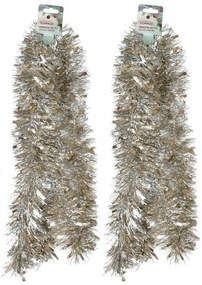 Bogaty łańcuch świąteczny Champagne, 2 m, ZESTAW 2 SZT.