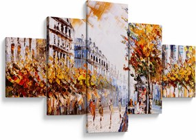 Obraz - Ulica w Paryżu (125x70 cm)