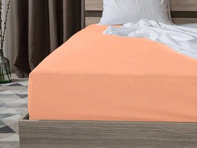 PrzytulneMieszkanie.pl Prześcieradło jersey EXCLUSIVE morelowe 160x200 cm