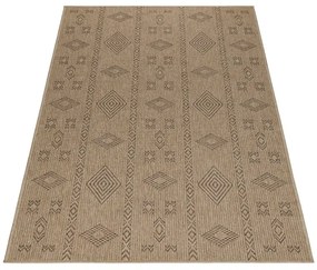 Dywan uniwersalny Dhaka boho beżowo-antracytowy 240 cm x 340