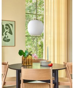 Biała lampa wisząca ze szklanym kloszem ø 32 cm Serene – Hübsch