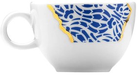 Biało-niebieskie porcelanowe filiżanki zestaw 6 szt. 0.9 l – Hermia