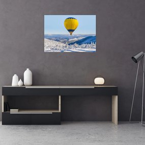 Obraz - Lot nad zimowym krajobrazem (70x50 cm)