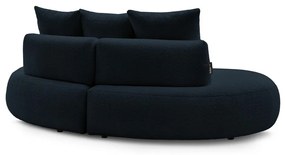 Ciemnoniebieska sofa z materiału bouclé 260 cm Saint-Germain – Bobochic Paris