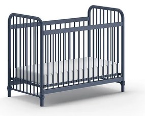 Niebieskie metalowe łóżeczko 60x120 cm BRONXX – Vipack