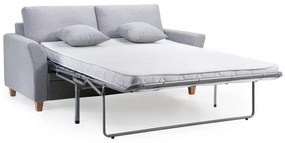 Jasnoszara rozkładana sofa Scandic Sonia