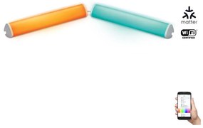 WiZ - Zestaw 2x LED RGBW 5,5W 230V Wi-Fi, ściemnialna lampa BAR