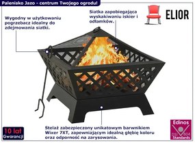 Stalowe palenisko ogrodowe na nóżkach R9-G61