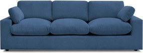 Niebieska sztruksowa sofa 250 cm Belair – Bobochic Paris