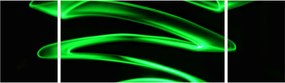 Obraz - neonowe fale (170x50 cm)