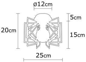 Czarna lampa sufitowa z metalowym kloszem ø 26 cm Nemrut – Opviq lights