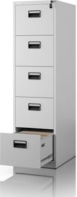 Szafa kartotekowa metalowa szara: SARA V5, 460 x 1625,5 x 600 mm
