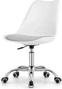 Nowoczesne, ergonomiczne i stylowe krzesło Miramas z regulacją wysokości i kauczukowymi kółkami do biura i domowego biura