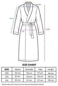 Szary szlafrok muślinowy w rozmiarze S/M Kimono – Foutastic