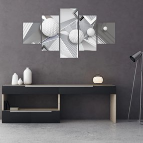 Geometryczny abstrakcyjny obraz (125x70 cm)