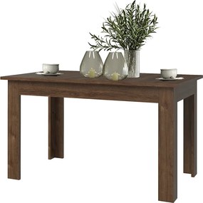 Stół z rozkładanym blatem brązowy dąb - Samar 11X