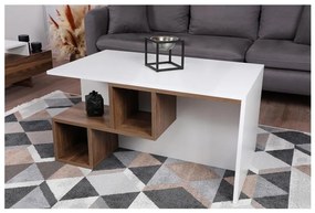 Ława DILAY 52x100 cm brązowy/biały