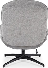 Fotel Wypoczynkowy Obrotowy MESA do Salonu Szary Nowoczesny