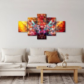 Obraz - Merkaba ze skrzydłami, abstrakcja (125x70 cm)