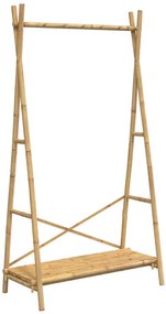 Stylowy na ubrania wieszak z półką C2-P10