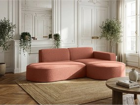 Narożnik Parma Studio, do salonu, tkanina Quelle, prawy, koralowy (54)