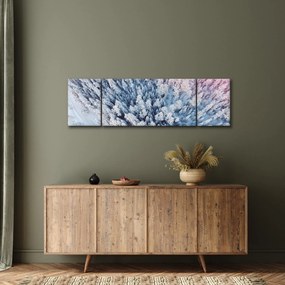 Obraz ośnieżonych drzew (170x50 cm)