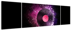Obraz - Płyta winylowa w kolorze różowo-fioletowym (170x50 cm)