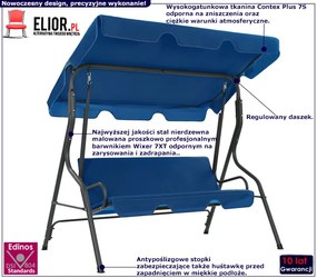 Huśtawka ogrodowa Latina Fallon 18X
