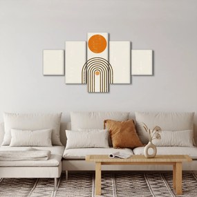 Obraz - Brązowe łuki (125x70 cm)