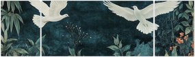 Obraz - Dwa gołębie (170x50 cm)