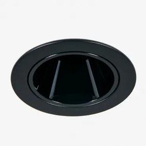 Downlight Led Wpuszczany Z Okrągłą Ramką Ø5 Cm Z Aluminium Luisiana Czarna & 3 W & 38º & Białe Zimne Światło 4000k - Sklum