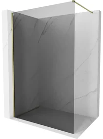Mexen Kioto-X ścianka prysznicowa Walk-in 50 x 200 cm, grafit 10 mm, złota - 800-050-101-50-40-X