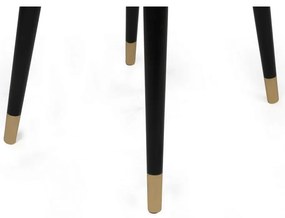 Zestaw krzeseł do jadalni Hugo Anthracite and Black, 2 szt.