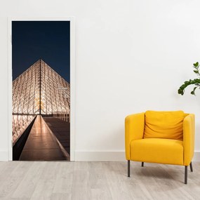 Fototapeta na drzwi - Luwr nocą (95x205cm)