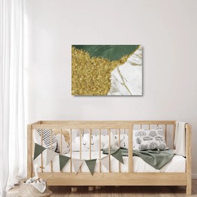 Obraz na szkle - Zielony marmur N⁰2 (70x50 cm)