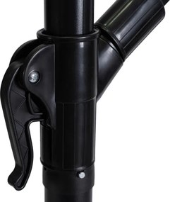 Parasol Ogrodowy Składany AKRON 300 cm Zielony Regulowany Na Taras