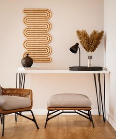 Biurko VOSS 138 x 68 cm do biura, gabinetu, pracowni Białe