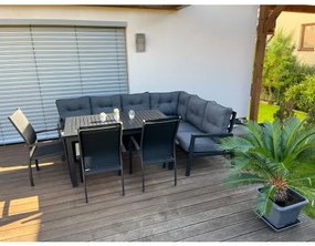 EXPERT antracyt - luksusowa narożna sofa ogrodowa