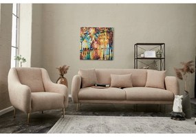 Beżowa rozkładana sofa 210 cm Simena – Balcab Home