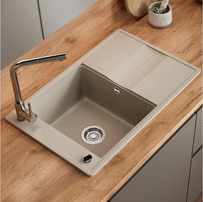 Zlewozmywak beżowy 78x50x20 kyoto