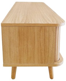 Szafka pod TV w dekorze dębu 138x50 cm Rove – Woodman