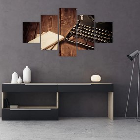 Obraz maszyny do pisania (125x70 cm)
