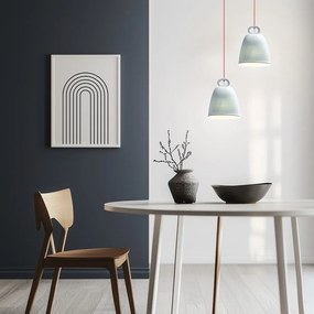 Niebieska lampa wisząca z ceramicznym kloszem Sewilla – Candellux Lighting