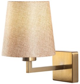 Kinkiet w beżowo-złotym kolorze ø 18 cm Profil – Opviq lights