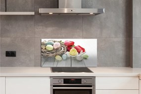 Panel nad Blat Kuchenny Jajka Wielkanocne i Tulipany