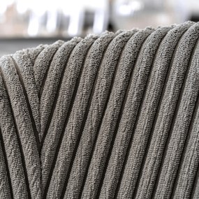 Krzesło Tapicerowane TINKA Szare Sztruksowe Nowoczesne Loft