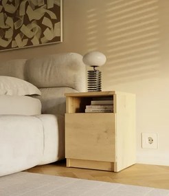 Nowoczesna szafka nocna dąb artisan E7-D00